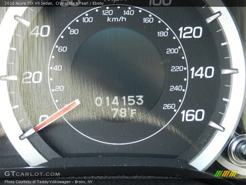Crystal Black Pearl / Ebony 2010 Acura TSX V6 Sedan