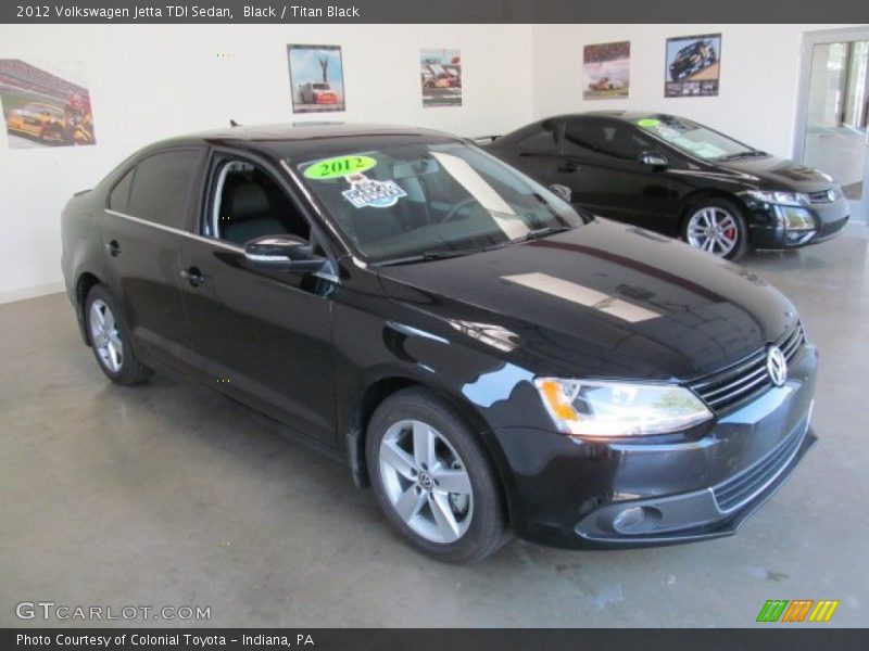 Black / Titan Black 2012 Volkswagen Jetta TDI Sedan