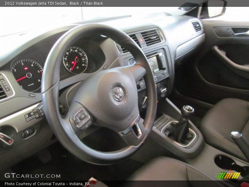 Black / Titan Black 2012 Volkswagen Jetta TDI Sedan