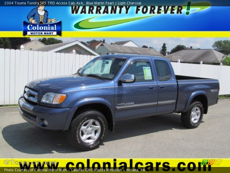 Blue Marlin Pearl / Light Charcoal 2004 Toyota Tundra SR5 TRD Access Cab 4x4