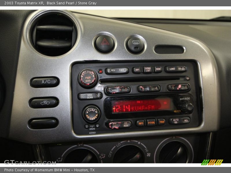 Black Sand Pearl / Stone Gray 2003 Toyota Matrix XR