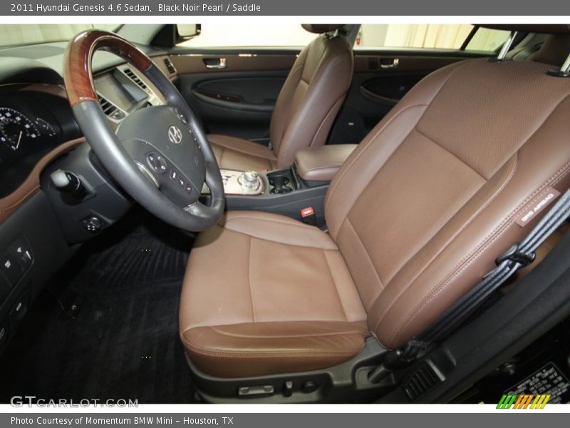 Black Noir Pearl / Saddle 2011 Hyundai Genesis 4.6 Sedan
