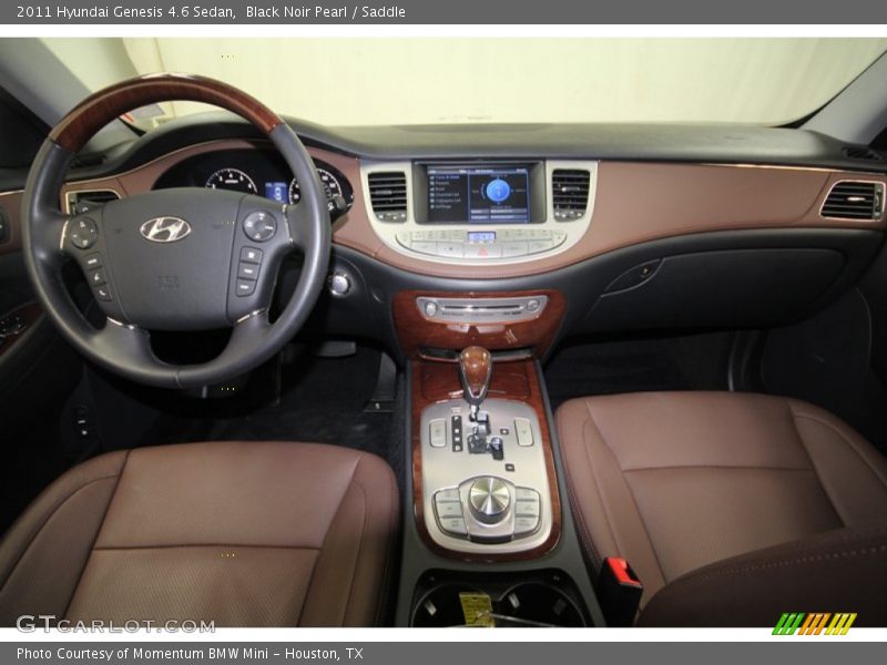 Black Noir Pearl / Saddle 2011 Hyundai Genesis 4.6 Sedan