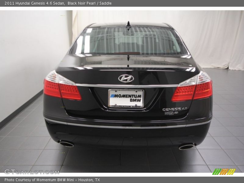 Black Noir Pearl / Saddle 2011 Hyundai Genesis 4.6 Sedan