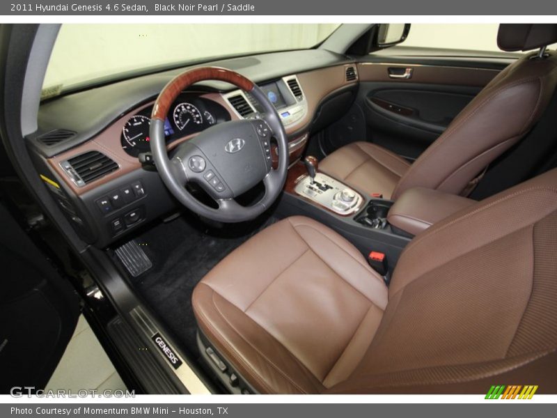 Black Noir Pearl / Saddle 2011 Hyundai Genesis 4.6 Sedan