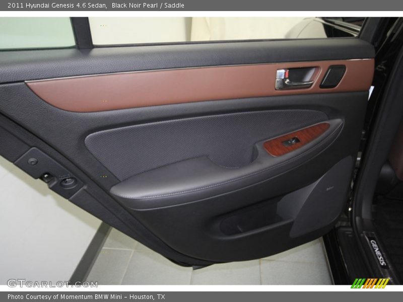 Black Noir Pearl / Saddle 2011 Hyundai Genesis 4.6 Sedan