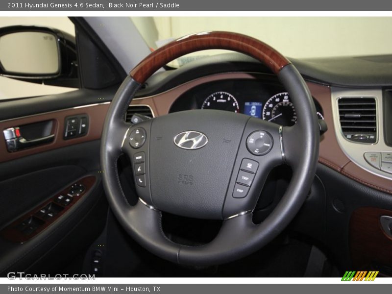 Black Noir Pearl / Saddle 2011 Hyundai Genesis 4.6 Sedan