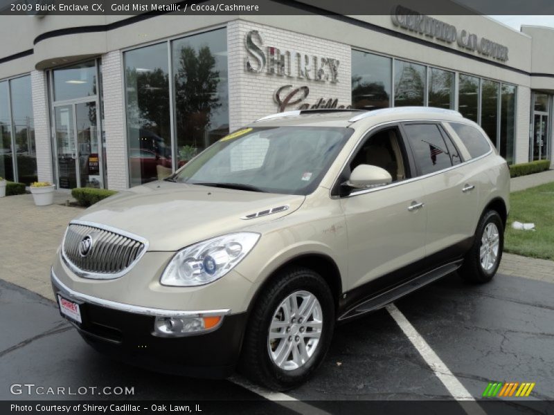 Gold Mist Metallic / Cocoa/Cashmere 2009 Buick Enclave CX