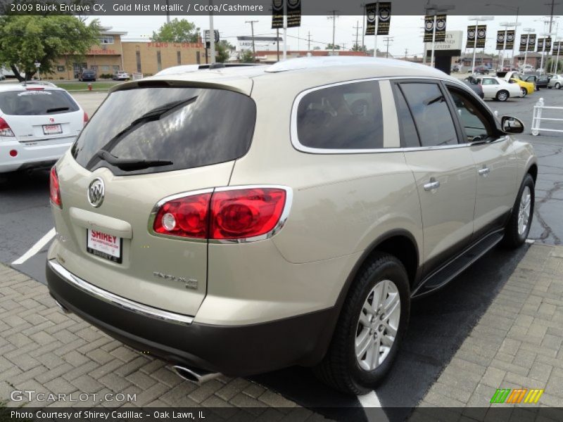 Gold Mist Metallic / Cocoa/Cashmere 2009 Buick Enclave CX