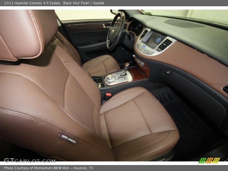 Black Noir Pearl / Saddle 2011 Hyundai Genesis 4.6 Sedan