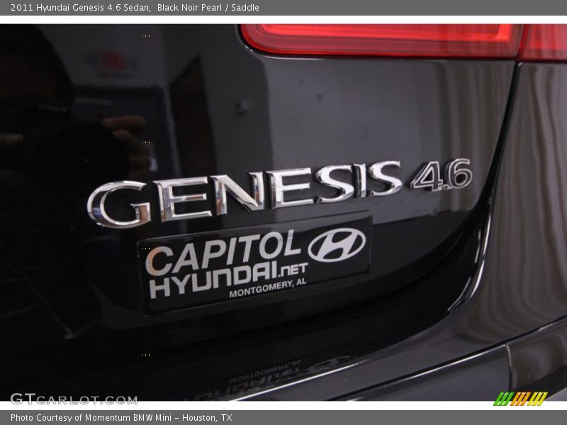 Black Noir Pearl / Saddle 2011 Hyundai Genesis 4.6 Sedan