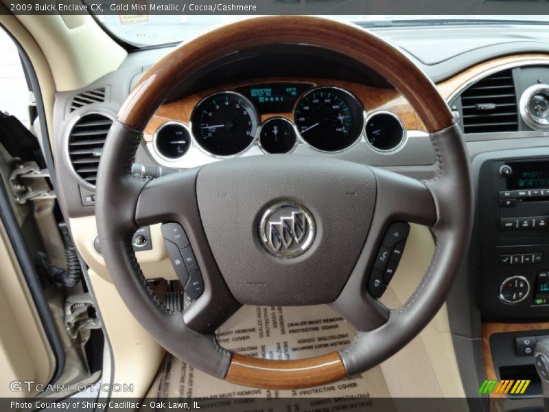 Gold Mist Metallic / Cocoa/Cashmere 2009 Buick Enclave CX