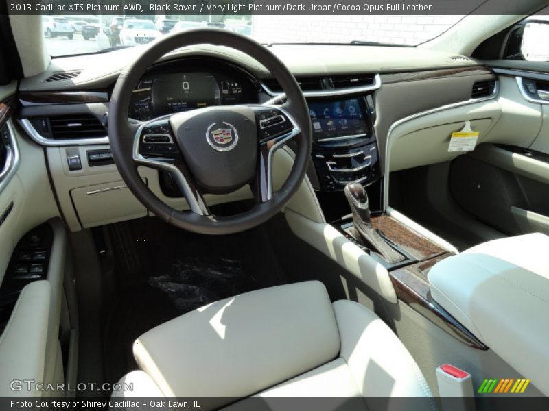 Very Light Platinum/Dark Urban/Cocoa Opus Full Leather Interior - 2013 XTS Platinum AWD 