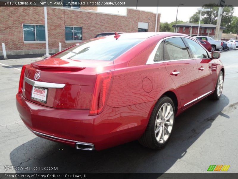 Crystal Red Tintcoat / Shale/Cocoa 2013 Cadillac XTS Premium AWD