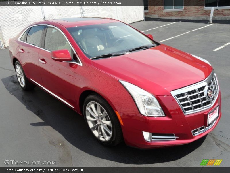 Crystal Red Tintcoat / Shale/Cocoa 2013 Cadillac XTS Premium AWD