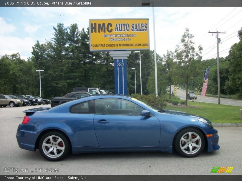 Athens Blue / Graphite 2005 Infiniti G 35 Coupe