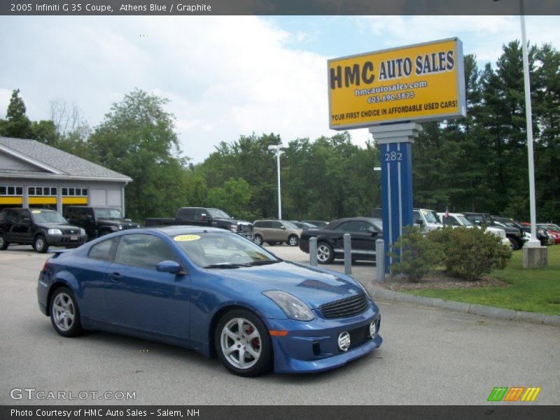 Athens Blue / Graphite 2005 Infiniti G 35 Coupe
