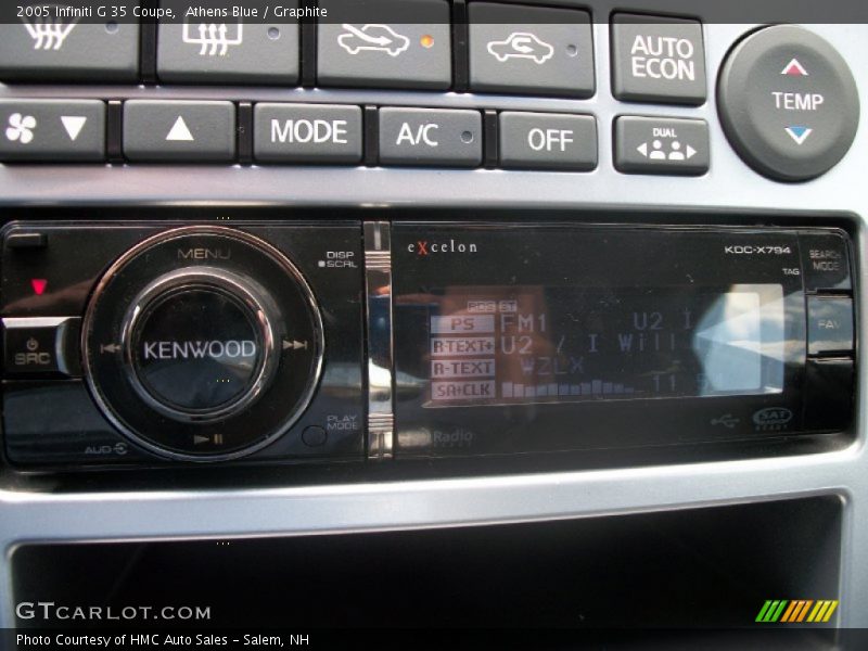 Athens Blue / Graphite 2005 Infiniti G 35 Coupe