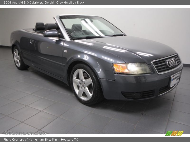 Dolphin Grey Metallic / Black 2004 Audi A4 3.0 Cabriolet