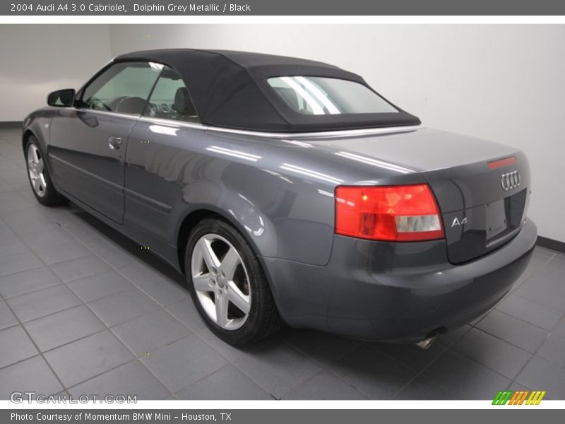 Dolphin Grey Metallic / Black 2004 Audi A4 3.0 Cabriolet