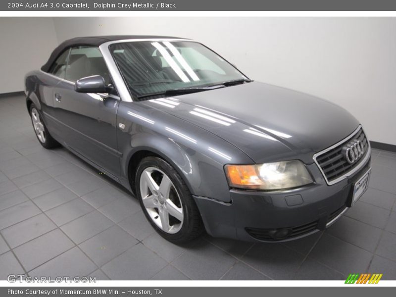 Dolphin Grey Metallic / Black 2004 Audi A4 3.0 Cabriolet