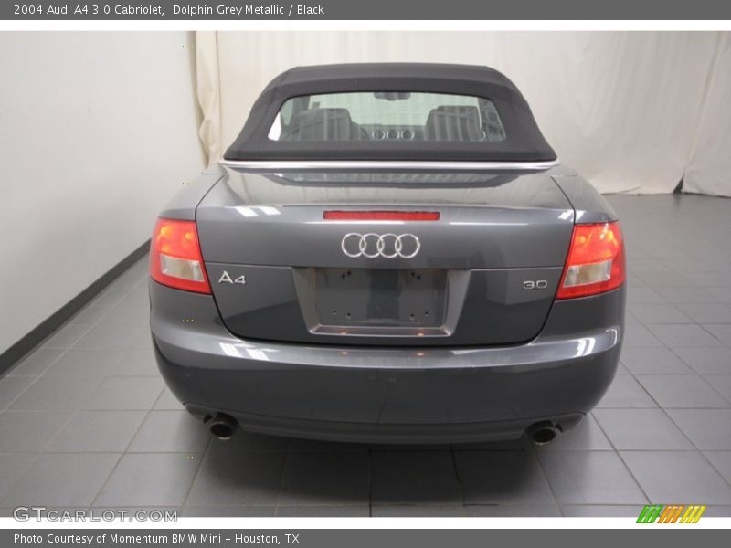 Dolphin Grey Metallic / Black 2004 Audi A4 3.0 Cabriolet