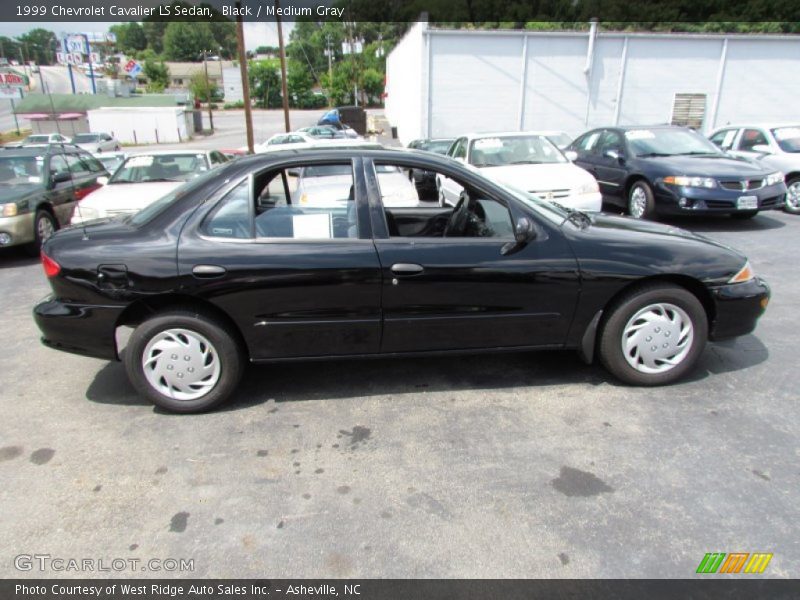 Black / Medium Gray 1999 Chevrolet Cavalier LS Sedan