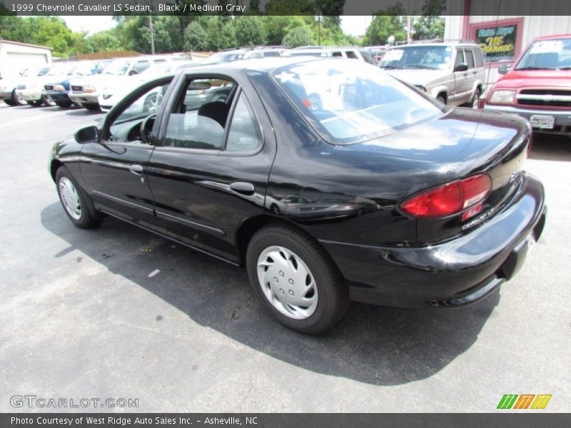 Black / Medium Gray 1999 Chevrolet Cavalier LS Sedan