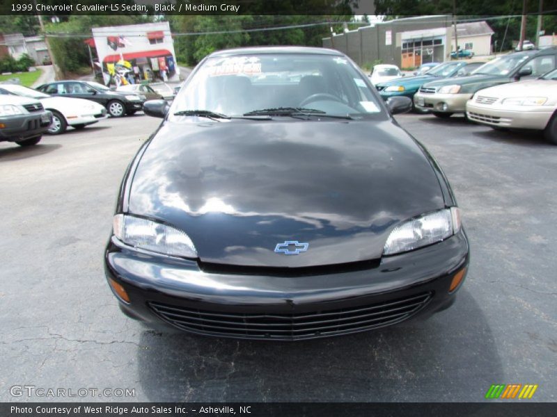 Black / Medium Gray 1999 Chevrolet Cavalier LS Sedan