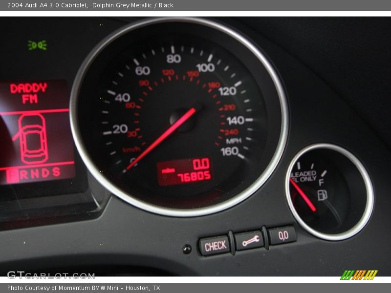 Dolphin Grey Metallic / Black 2004 Audi A4 3.0 Cabriolet