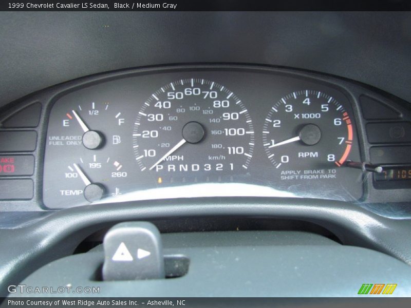  1999 Cavalier LS Sedan LS Sedan Gauges