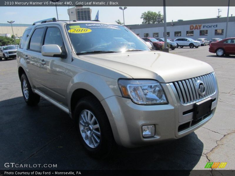 Gold Leaf Metallic / Black 2010 Mercury Mariner V6 Premier 4WD