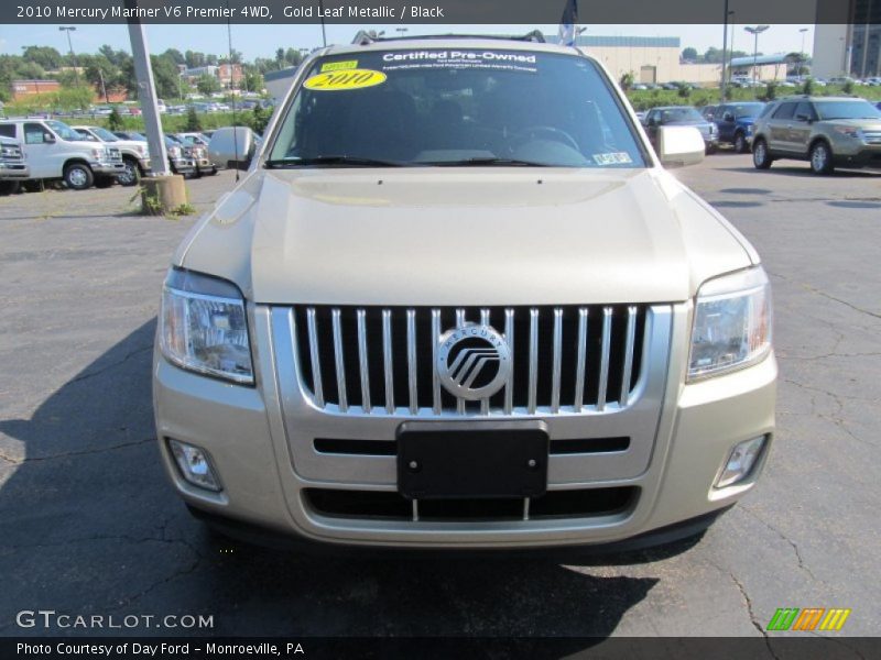 Gold Leaf Metallic / Black 2010 Mercury Mariner V6 Premier 4WD