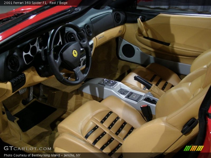 Red / Beige 2001 Ferrari 360 Spider F1