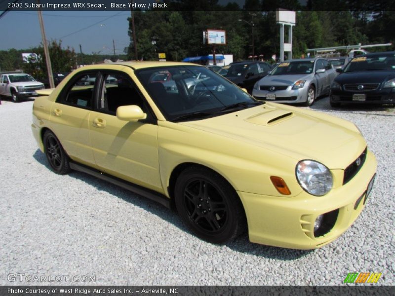 Front 3/4 View of 2002 Impreza WRX Sedan