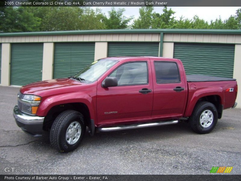 Dark Cherry Red Metallic / Medium Dark Pewter 2005 Chevrolet Colorado LS Crew Cab 4x4