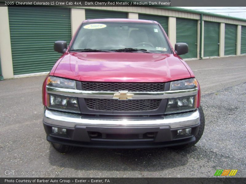 Dark Cherry Red Metallic / Medium Dark Pewter 2005 Chevrolet Colorado LS Crew Cab 4x4