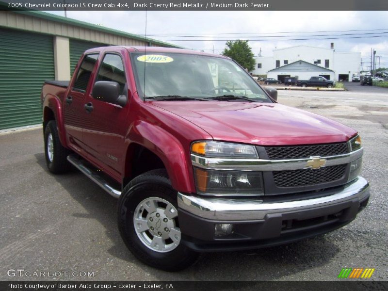 Dark Cherry Red Metallic / Medium Dark Pewter 2005 Chevrolet Colorado LS Crew Cab 4x4