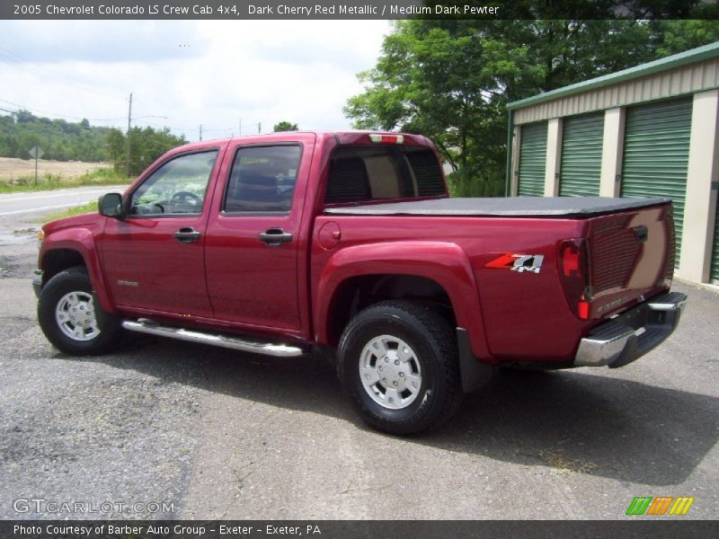Dark Cherry Red Metallic / Medium Dark Pewter 2005 Chevrolet Colorado LS Crew Cab 4x4