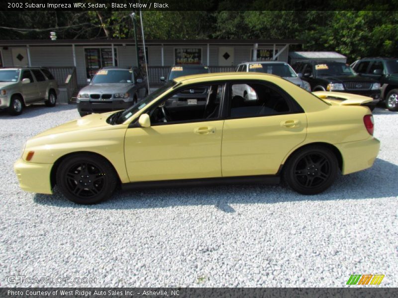  2002 Impreza WRX Sedan Blaze Yellow