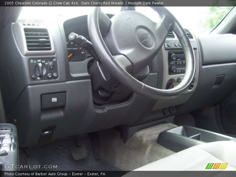 Dark Cherry Red Metallic / Medium Dark Pewter 2005 Chevrolet Colorado LS Crew Cab 4x4