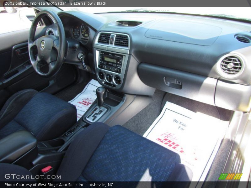 Blaze Yellow / Black 2002 Subaru Impreza WRX Sedan