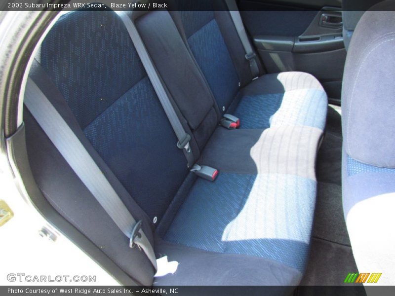Rear Seat of 2002 Impreza WRX Sedan