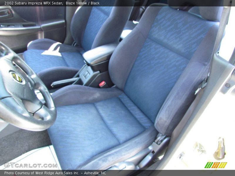 Blaze Yellow / Black 2002 Subaru Impreza WRX Sedan