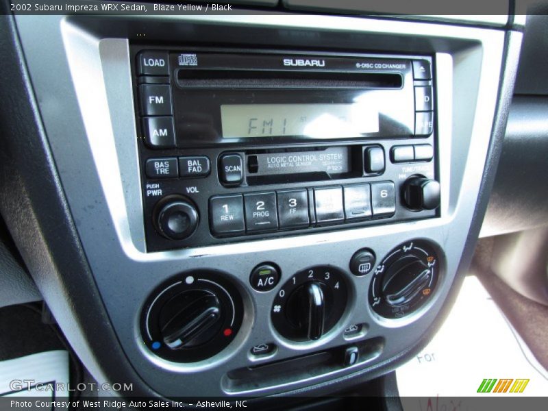 Controls of 2002 Impreza WRX Sedan