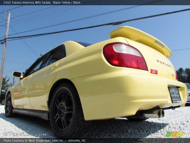  2002 Impreza WRX Sedan Blaze Yellow