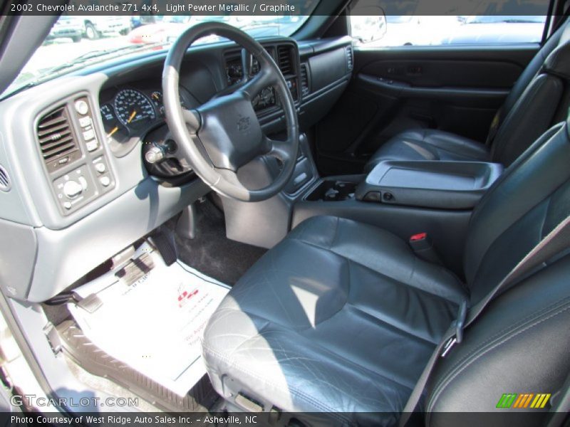 Light Pewter Metallic / Graphite 2002 Chevrolet Avalanche Z71 4x4