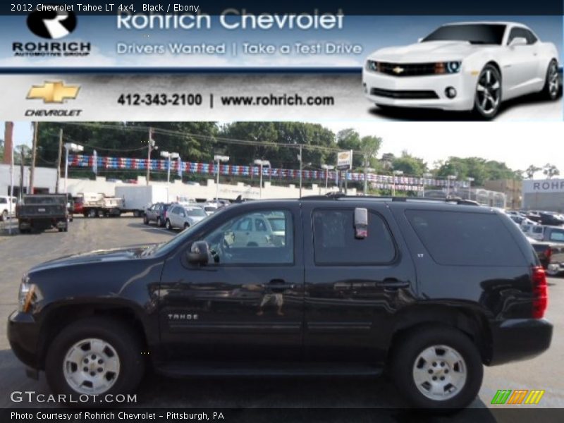 Black / Ebony 2012 Chevrolet Tahoe LT 4x4