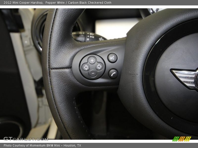 Pepper White / Carbon Black Checkered Cloth 2012 Mini Cooper Hardtop