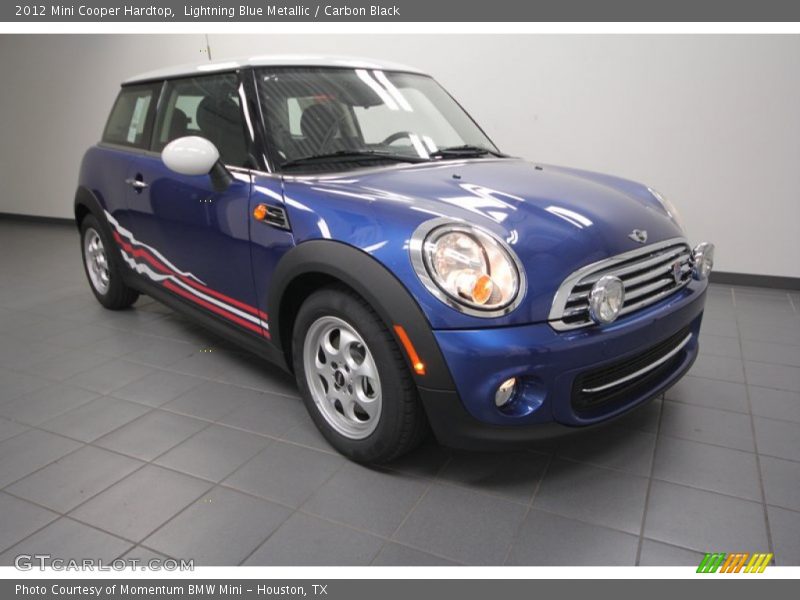Lightning Blue Metallic / Carbon Black 2012 Mini Cooper Hardtop